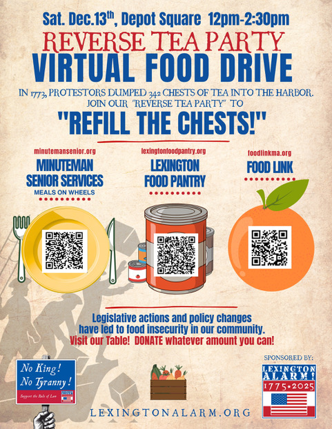 Come to A Reverse Tea Party at Town’s Dec. 13th Tea Burning Reenactment