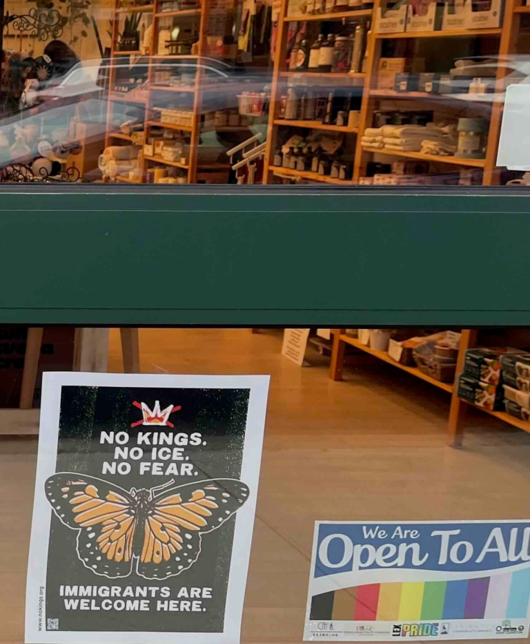 Support Stores Displaying Signs for Solidarity
