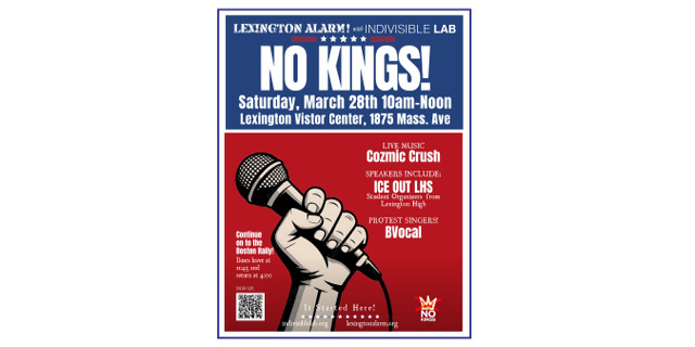No Kings Rally - March 28 - Lexington Alarm and Indivisible Lab