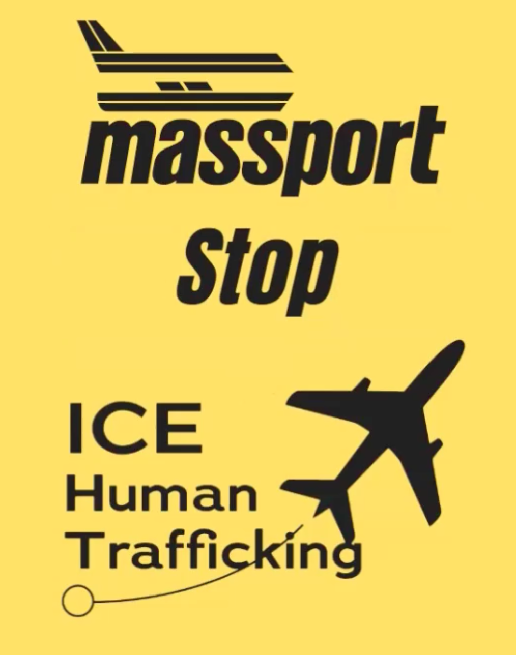 Massport: Stop ICE Human Trafficking — shirt design